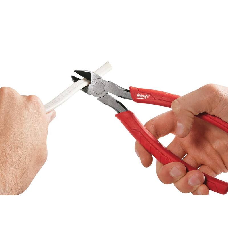 Pinzas de corte Mini Flush de 4.75 pulgadas y pinzas de corte diagonal de 6 pulgadas de Milwaukee (2 piezas) - 48-22-6105-48-22-6106