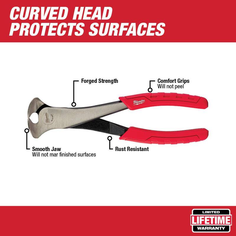 Pinzas de corte Mini y pinzas de presión Milwaukee de 4.75 pulgadas y 7 pulgadas (paquete de 2) - 48-22-6105-48-22-6407