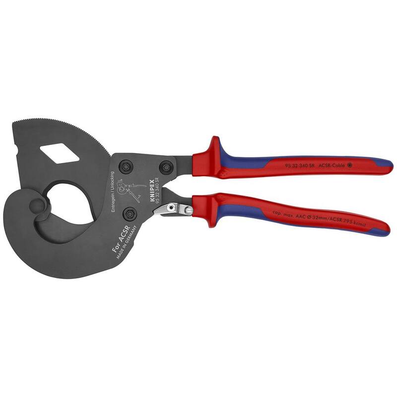 Cortador de cable ACSR de 13-25/64 pulgadas con acción de carraca - 95 32 340 SR US