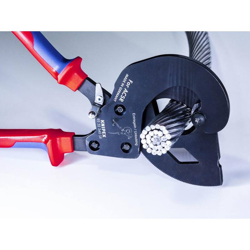 Cortador de cable ACSR de 13-25/64 pulgadas con acción de carraca - 95 32 340 SR US