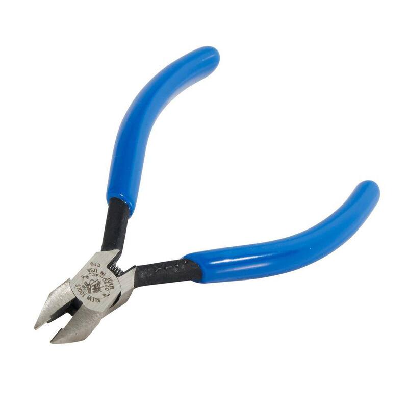 Herramientas Klein de 4 pulgadas. Pinzas de corte diagonal para electrónica enanas - Cortadores de alambre de cinta de níquel - D230-4C