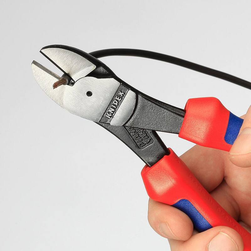 KNIPEX Cortadoras Diagonales de Alto Apalancamiento de 10 pulgadas con Agarre Cómodo - 74 02 250