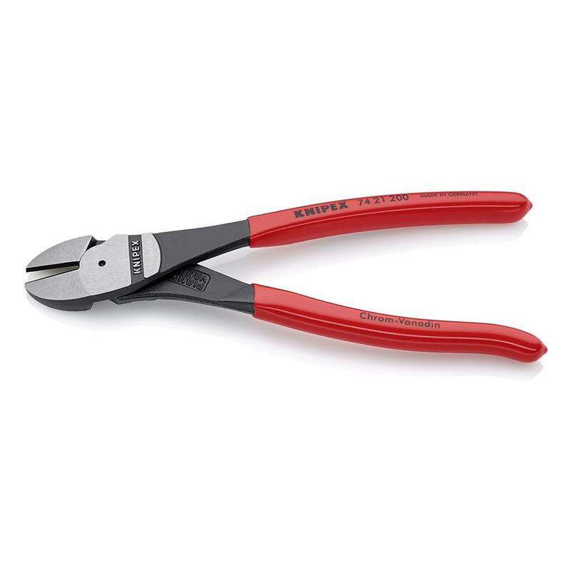 KNIPEX 8 pulgadas de alicates diagonales angulados de alto apalancamiento - 74 21 200