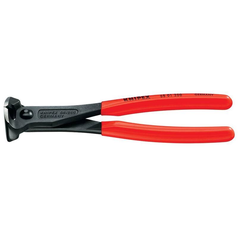 Pinzas cortadoras de extremo de 8 pulgadas de KNIPEX - 68 01 200
