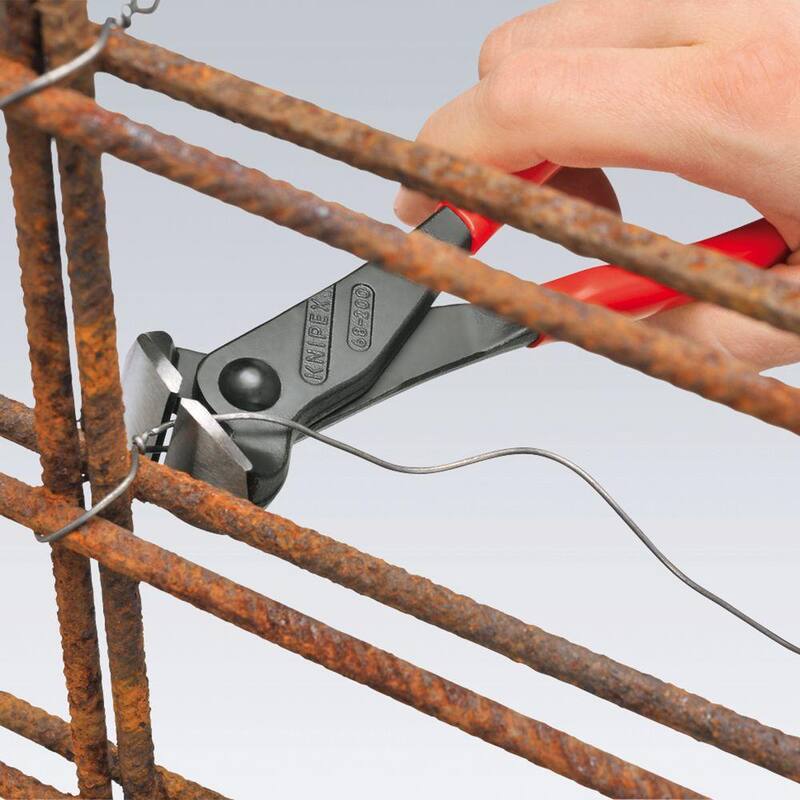 Pinzas cortadoras de extremo de 8 pulgadas de KNIPEX - 68 01 200