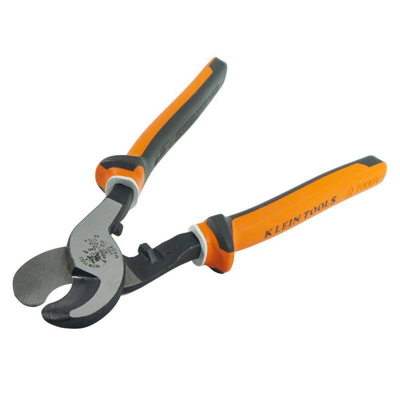Cortacables aislado de electricista de alta palanca de Klein Tools de 9 pulgadas - 63050EINS.