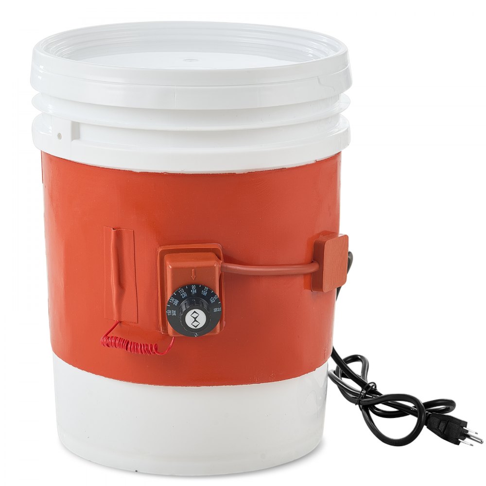 VEVOR 5 Gallon Metal Drum Heater 800 Watt 7.75 inch Width86-302℉ Adjustable - TJRD5JL775YC15KY0V1