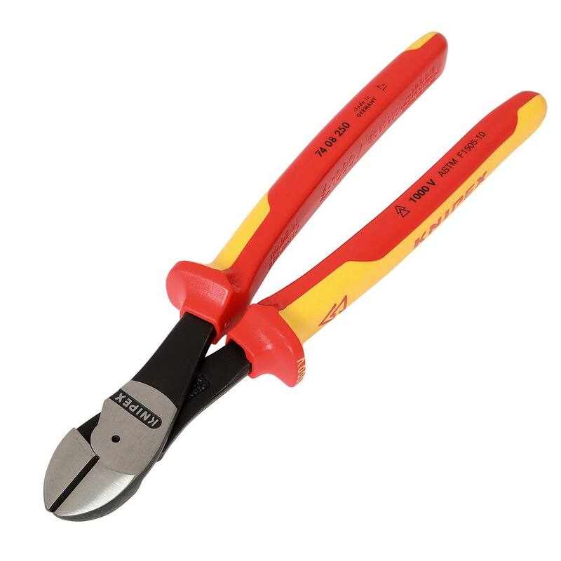 KNIPEX 10 pulgadas. Diagonales de alto apalancamiento aisladas - 74 08 250 US