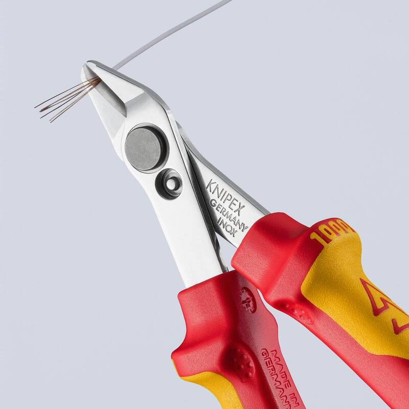 KNIPEX 5 pulgadas Electrónica Súper Knips con Mangos Aislados - 78 06 125