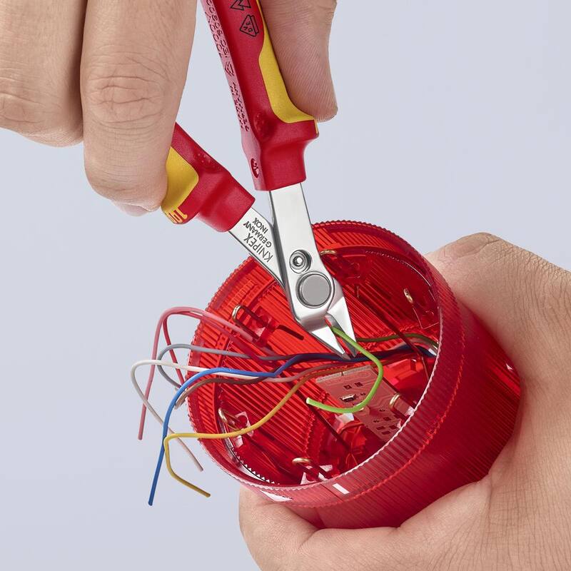 KNIPEX 5 pulgadas Electrónica Súper Knips con Mangos Aislados - 78 06 125