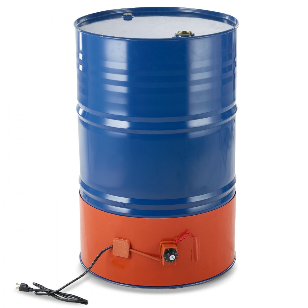 VEVOR 55 Gallon Metal Drum Heater 1200 Watt 10 inch Width, 86-302℉ Adjustable - TJRD55JL10YC590K3V1