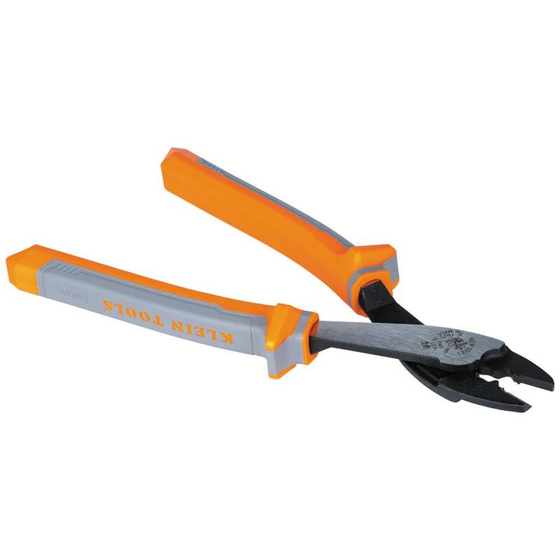 Herramienta de crimpado y corte de Klein Tools para conectores aislados - 1005RINS