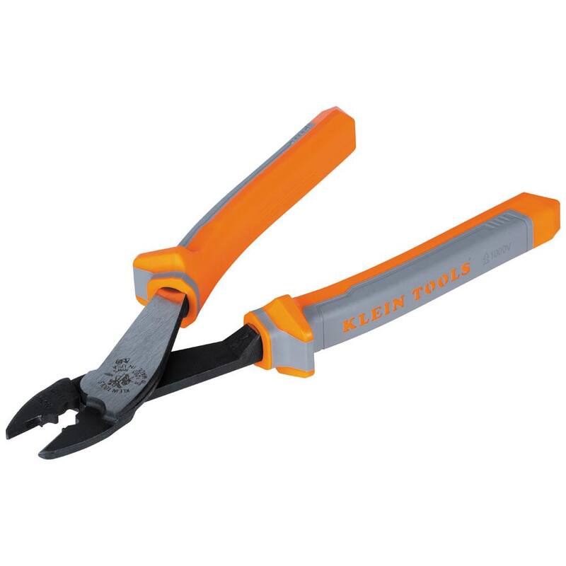Herramienta de crimpado y corte de Klein Tools para conectores aislados - 1005RINS