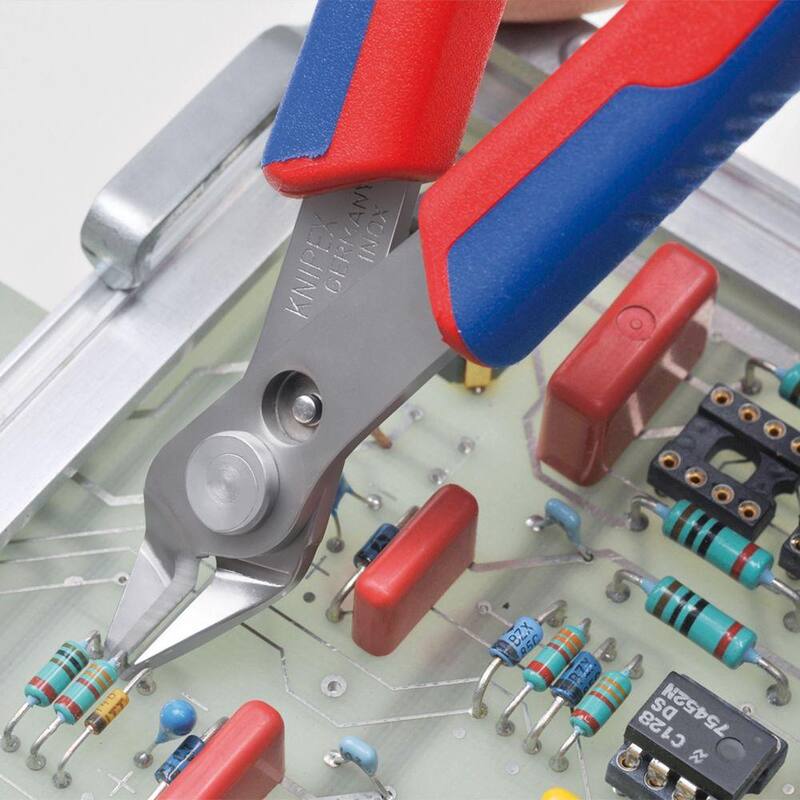 Pinzas de corte con mango ergonómico para electrónica de 5 pulgadas KNIPEX - 78 03 125