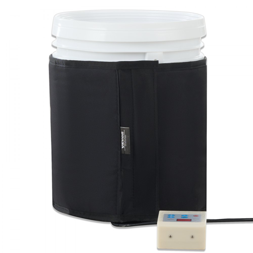 VEVOR 5 Gal Metal Drum Heater 250W 0-145℉ Adjustable w/ Independent Thermostat - TJRT5JL250WDHQ5OYV1