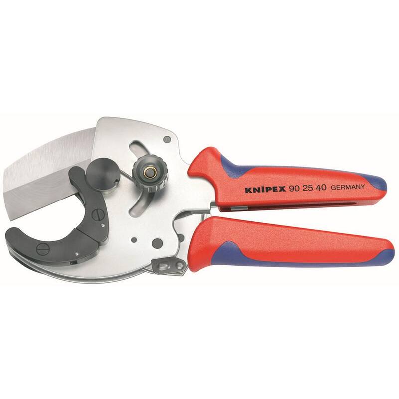 Cortador de tubos PVC KNIPEX de 8-1/4 pulgadas con mangos ergonómicos - 90 25 40