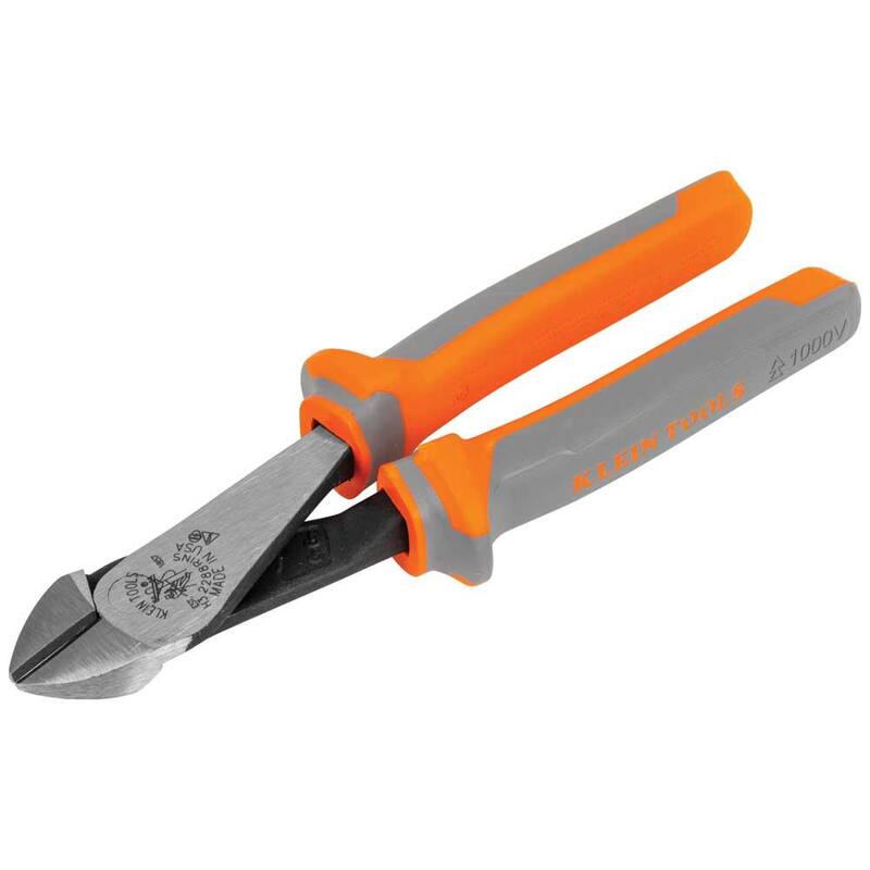 Herramientas Klein 8 pulgadas Pinzas de corte diagonal, aisladas, de alta palanca - 2288RINSSEN