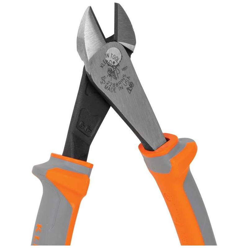 Herramientas Klein 8 pulgadas Pinzas de corte diagonal, aisladas, de alta palanca - 2288RINSSEN