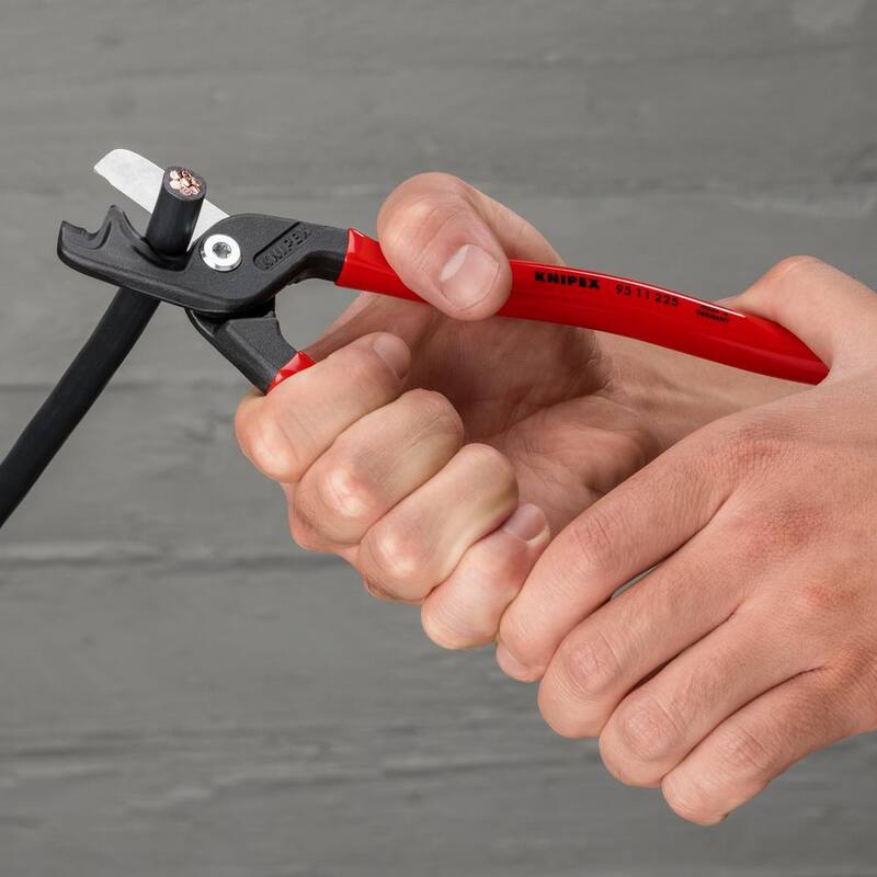 Pinzas cortadoras de cables StepCut XL de 9 pulgadas KNIPEX - 95 11 225