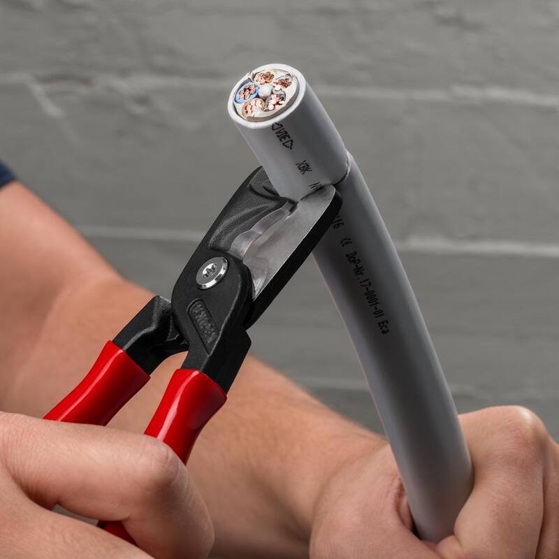 Pinzas cortadoras de cables StepCut XL de 9 pulgadas KNIPEX - 95 11 225