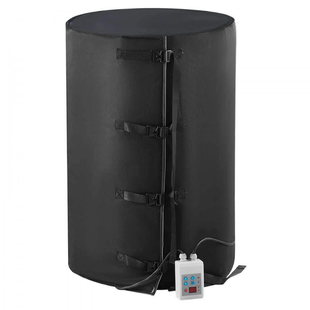 VEVOR 55 Gal Metal Drum Heater 1300W 0-145℉ Adjustable w/ Independent Thermostat - TJRT55JL1300L2AWXV1