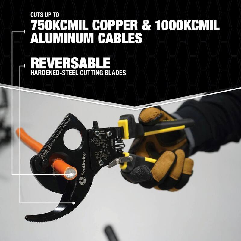 Pinzas cortadoras de cables de trinquete compactas y de servicio pesado Southwire - 58277740