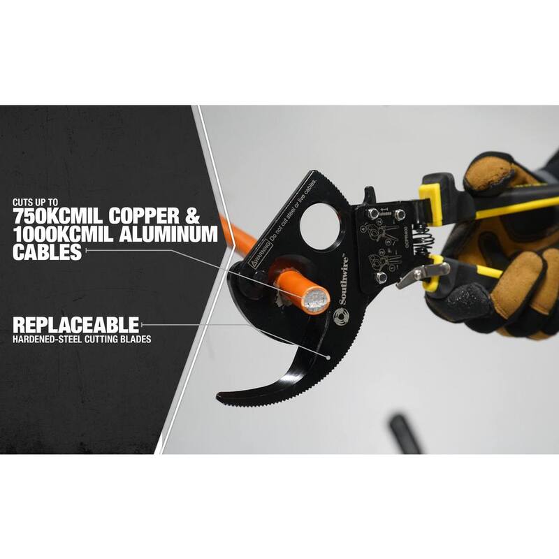 Pinzas cortadoras de cables de trinquete compactas y de servicio pesado Southwire - 58277740