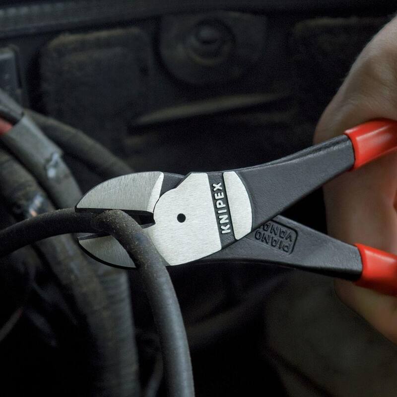 Pinzas cortadoras diagonales de alto apalancamiento KNIPEX de 6-1/4 pulgadas - 74 01 160