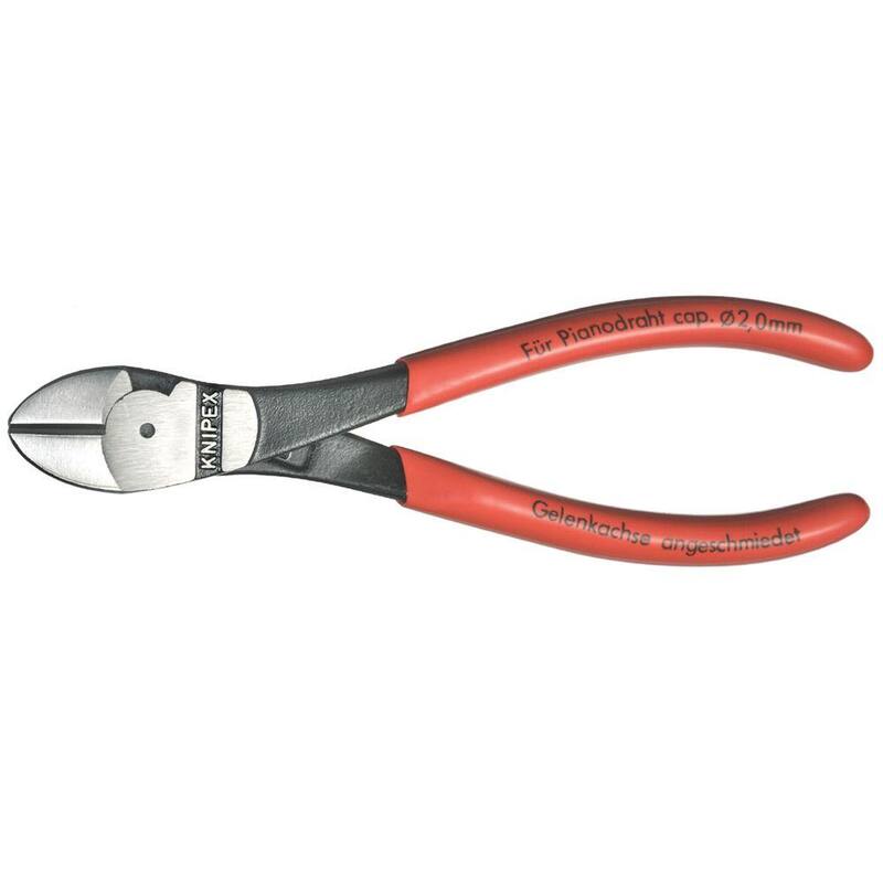 Pinzas cortadoras diagonales de alto apalancamiento KNIPEX de 6-1/4 pulgadas - 74 01 160