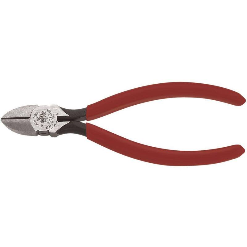 Pinzas diagonales estándar de 6 pulgadas Klein Tools con punta cónica - D202-6C