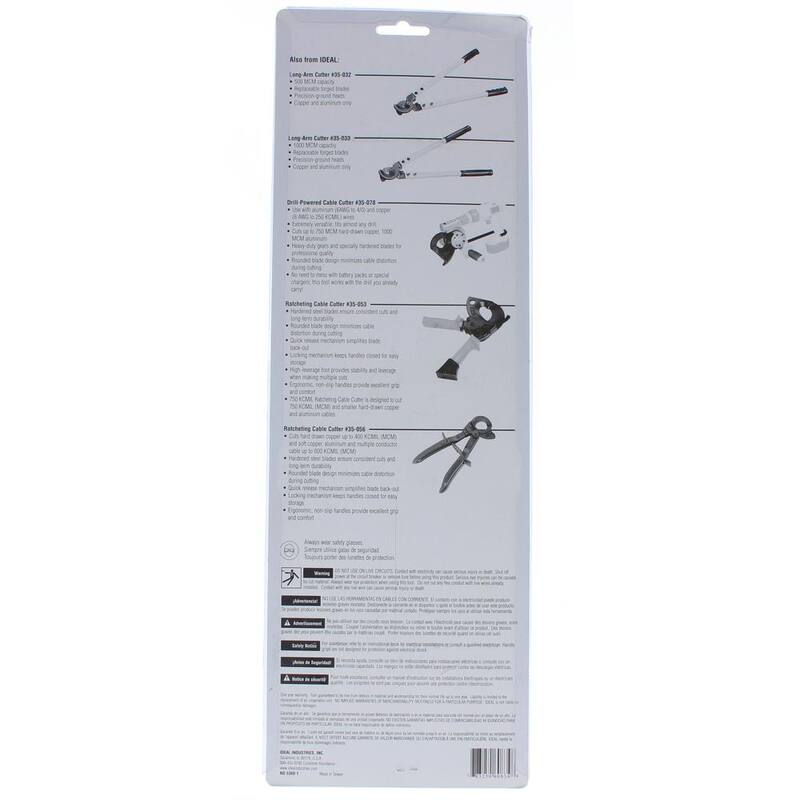 IDEAL 250 MCM 14 pulgadas Cortador de cables de brazo largo - 35-031