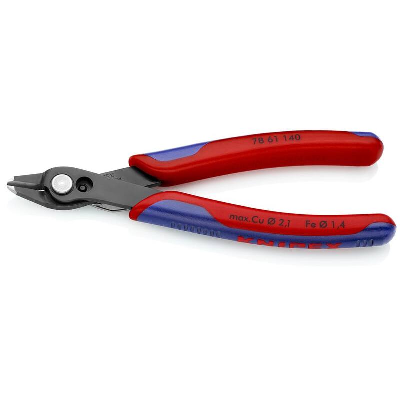 KNIPEX 5-1/2 in. Electronics Super Knips XL con mangos de agarre cómodos - 78 61 140