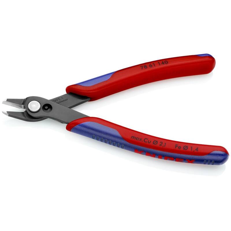 KNIPEX 5-1/2 in. Electronics Super Knips XL con mangos de agarre cómodos - 78 61 140