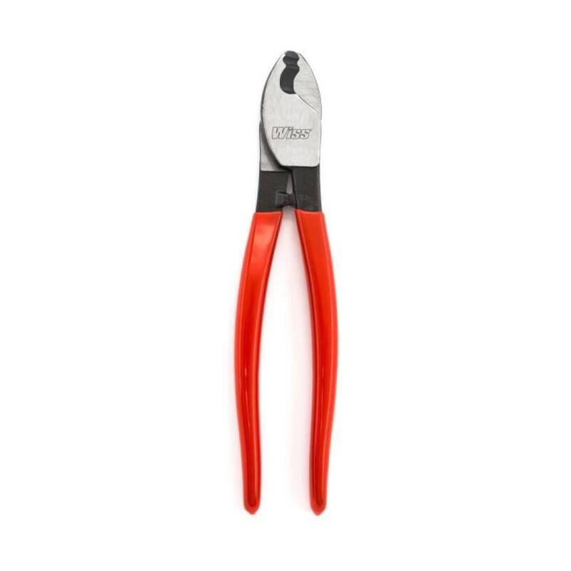 Cortador de cables con articulación giratoria Crescent Wiss de 8-3/8 pulgadas con cortador de alambre y cuchillo de vaina - 0890CSFW