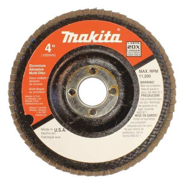 Disco Multiuso Makita, 4" x 5/8", No.120, Paquete de 10 - 741813-B-10
