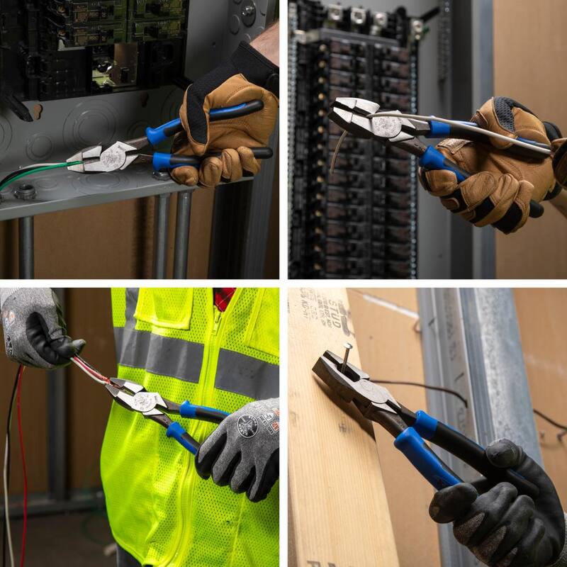 Herramientas Klein 8 pulgadas. Pinzas de corte lateral de trabajo pesado Journeyman - J20008
