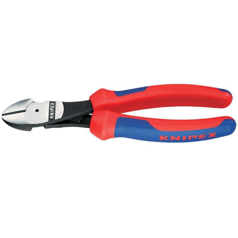 Pinzas diagonales de alto apalancamiento KNIPEX de 5-1/2 pulgadas con agarre cómodo - 74 02 140