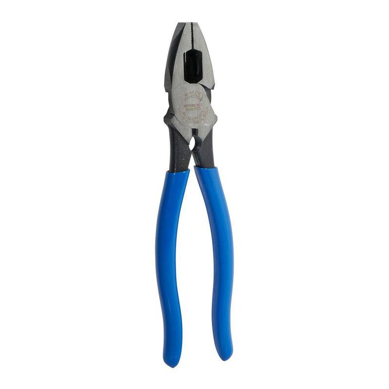 Herramientas Klein 9 pulgadas. Alicate de corte lateral de alto apalancamiento Serie 2000 Lineman's Bolt-Thread Holding - D2000-9NETH