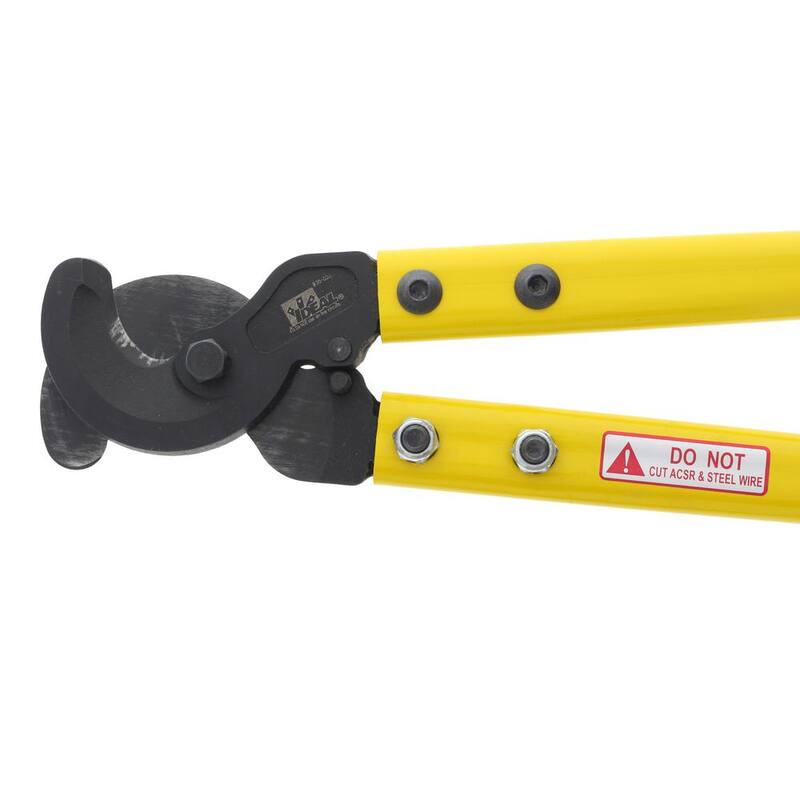 Cortador de cable de brazo largo 22 pulgadas de IDEAL 500 MCM 1 pulgada de diámetro - 35-032