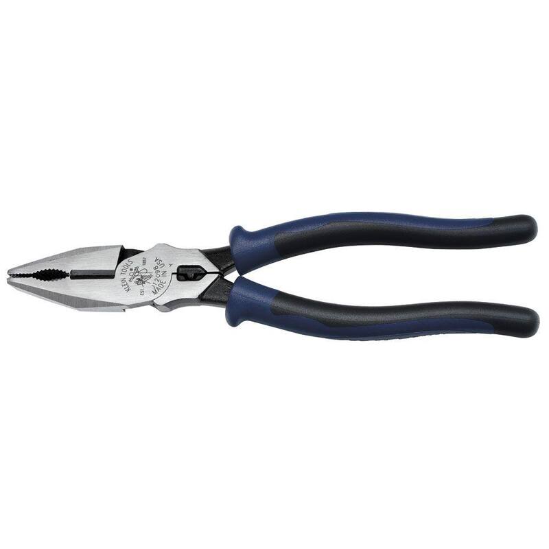 Herramientas Klein 8 in. Alicate universal de corte lateral y engarzado Journeyman - J12098