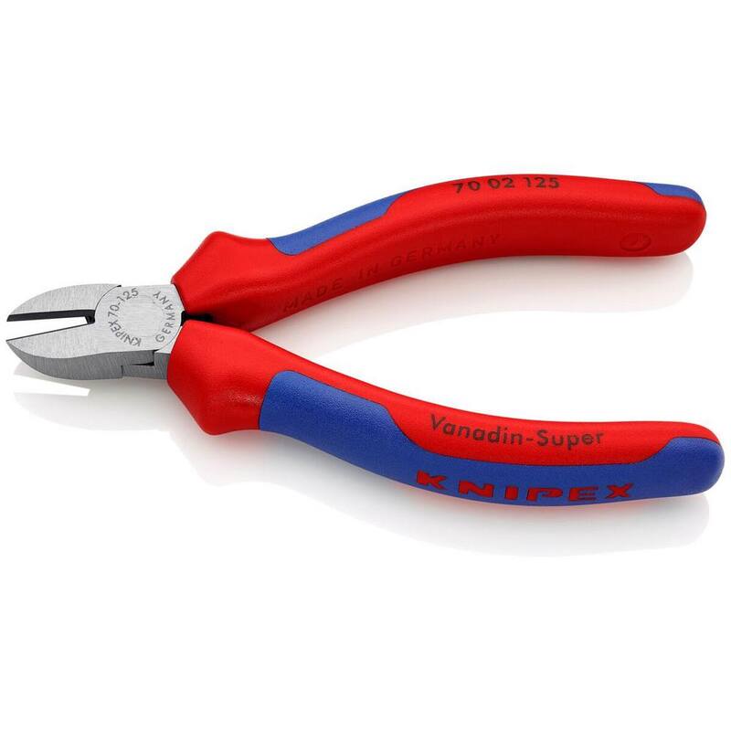 Pinzas diagonales KNIPEX de 5 pulgadas con agarre de confort - 70 02 125