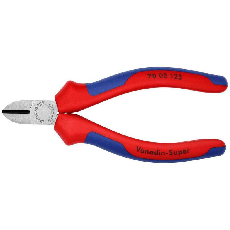 Pinzas diagonales KNIPEX de 5 pulgadas con agarre de confort - 70 02 125