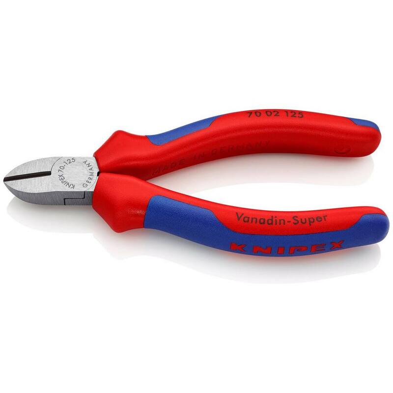 Pinzas diagonales KNIPEX de 5 pulgadas con agarre de confort - 70 02 125