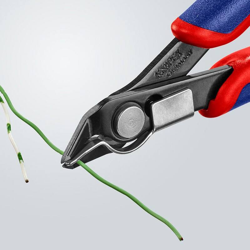 KNIPEX Pinzas Super-Knips de 5 pulgadas para Electrónica con Agarre Confort - 78 91 125