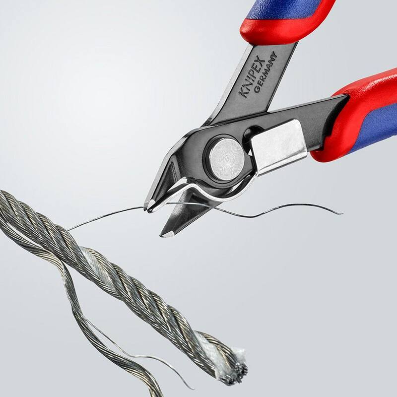 KNIPEX Pinzas Super-Knips de 5 pulgadas para Electrónica con Agarre Confort - 78 91 125