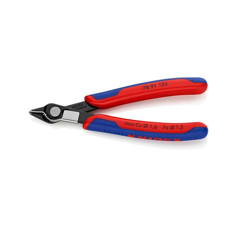KNIPEX Pinzas Super-Knips de 5 pulgadas para Electrónica con Agarre Confort - 78 91 125