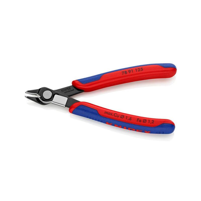 KNIPEX Pinzas Super-Knips de 5 pulgadas para Electrónica con Agarre Confort - 78 91 125