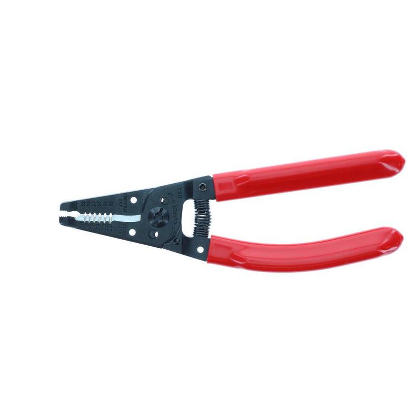Pinzas de pelado y corte con resorte de retorno Wiha de 7 pulgadas con agarre clásico - 57818