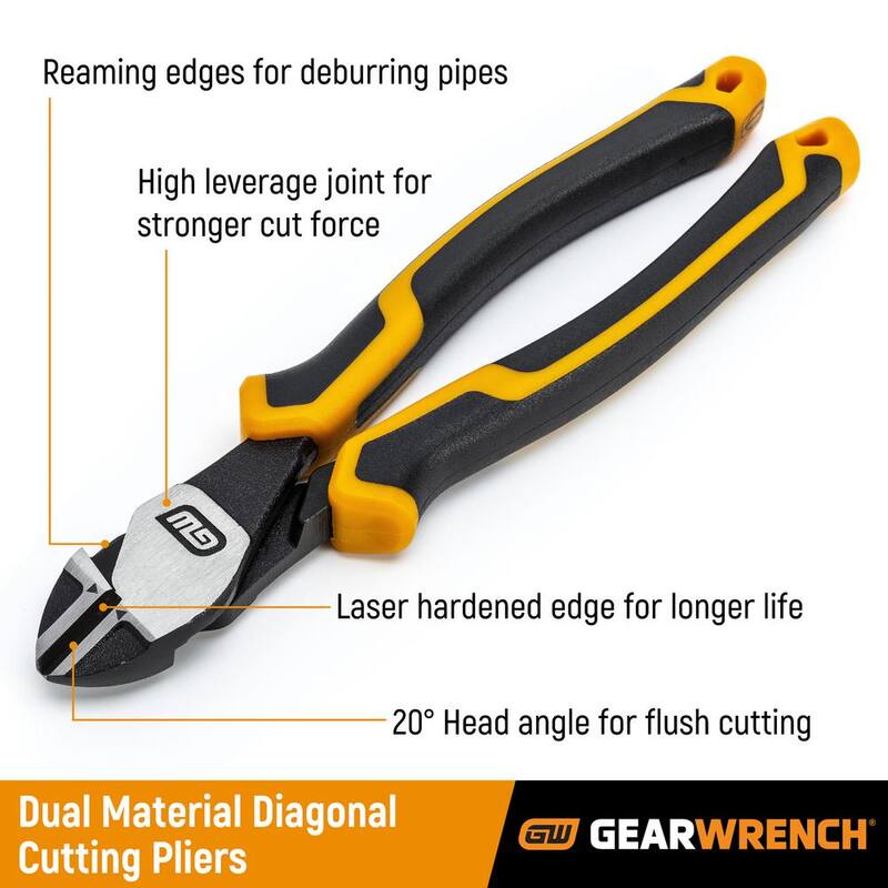 Alicate de corte diagonal PITBULL de 6 pulgadas con agarre acolchonado - 82178C-06