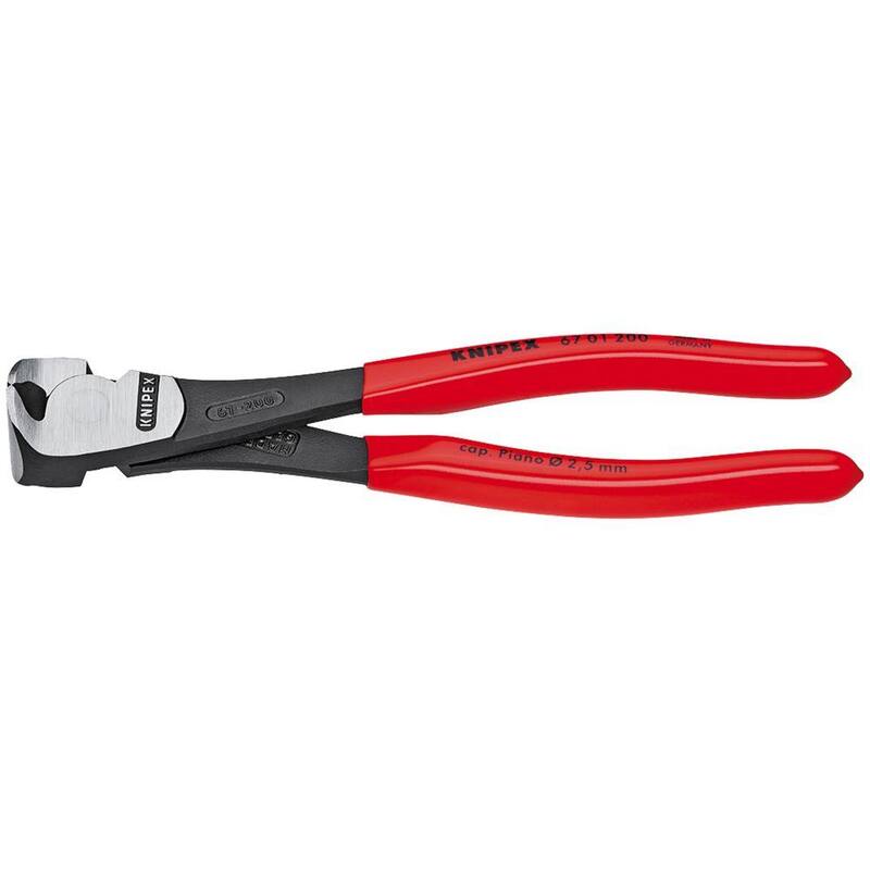 Cortadores de extremo de alto nivel de palanca de 6-1/4 pulgadas de KNIPEX - 67 01 160